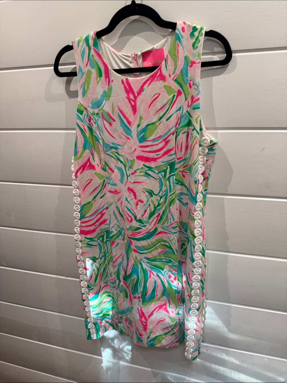 LILLY PULITZER Mila Knit Shift Dress CROC MY WORLD size 8 ($178) - Picture 2 of 8